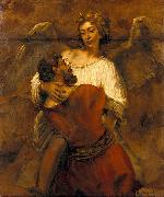 Rembrandt, Jacob Wrestling with the Angel